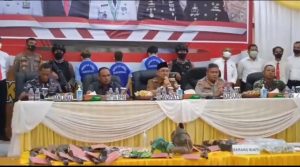 Konferensi Pres, Polres Kotabaru Ungkap  Temuan Beberapa Kriminal di tambang Emas Ilegal￼