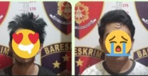 Reskrim Polsek Kusan Hulu Amankan Dua Orang dari Tiga Pelaku Pencuri Buah Sawit Milik Warga