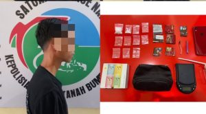 Asik Santai, Pemuda Pengedar Sabu Ini Digerebek Satresnarkoba Polres Tanbu di Rumahnya