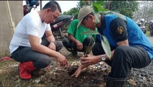 Tanam Bibit Pohon di Lingkungan Puskesmas, Kepala KPH Kusan Tanbu: Ini Gerakan Revolusi Hijau