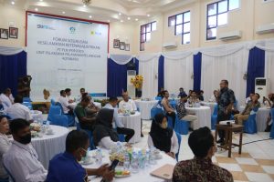 PLN Kotabaru  Menggelar Sosialisasi  Forum Keselamatan Ketenagalistrikan, Murdianto Bacakan Sambutan Bupati