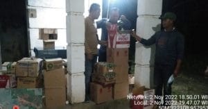 Satpol PP Tanbu Sita Puluhan Dus Miras Berbagai Merek