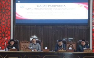 Sekda Hadiri Rapat Paripurna Penyampaian Propemperda DPRD Kabupaten Kotabaru