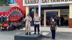 Wabub Kotabaru Pimpin Apel Gelar Pasukan Operasi Kepolisian Terpusat Lilin Intan 2022