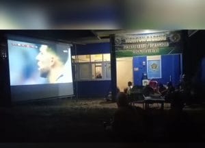 PWI Bersama Diskominfo Kotabaru Sukses Gelar Nobar Laga Final Piala Dunia 2022
