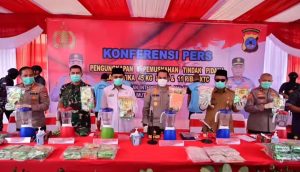 Musnahkan Sabu dan Ekstasi, Polda Kalsel Berhasil Gagalkan Peredaran Jaringan Narkoba Internasional