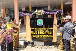 Kabar Gembira, Warga Kotabaru Kini Miliki RS Baru Diresmikan Langsung Bupati Sayed Jafar