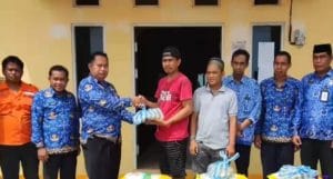 BPBD Tanbu Salurkan Bantuan Korban Terdampak Puting Beliung di Kusan Hilir