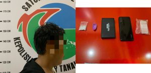 Pengedar Sabu Asal Simpang Empat Tanbu Ditangkap Polisi di Depan Rumahnya