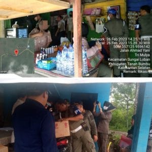 Giat Penegakan Perda, Sat Pol PP Tanbu Sita 245 Botol Miras Dari Dua Lokasi Berbeda