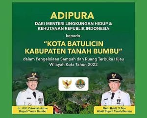 Mantap! Kabupaten Tanah Bumbu Kembali Raih Piala Adipura