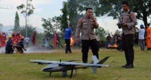 Antisipasi Karhutla,Polda Kalsel Gunakan Aplikasi Bekantan dan Pesawat Drone Pantau Titik Api