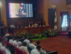 Eksekutif Sampaikan Jawaban Atas Pemandangan Umum Fraksi-Fraksi DPRD Tanbu Terhadap Raperda Perubahan