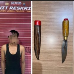 Lempar Batu ke Pengguna Jalan, Pria Mabuk Bawa Sajam Ini Akhirnya Ditangkap Polisi