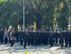 Upacara Peringatan Hari Bhayangkara ke-79 di Polres Tanah Bumbu Berlangsung Khidmat