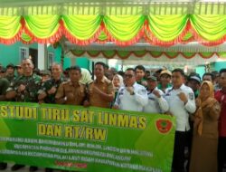 Studi Tiru Desa Balangan di Gedambaan Kotabaru, Perkuat Sinergi Linmas dan RT/RW