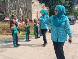 Disambut Ceria Anak-anak, Andi Irmayani Hadiri Penilaian Lomba PHBS di Desa Pematang Ulin