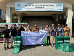 BPJS Ketenagakerjaan Batulicin Gelar Aksi “Go Green” di Pasar Pagatan Kecamatan Kusan Hilir 