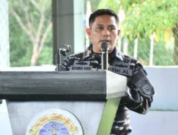 HUT ke-80 RI, Danlanal Kotabaru Tegaskan Komitmen Jaga Maritim dan  Nasionalisme  di Masyarakat Pesisir