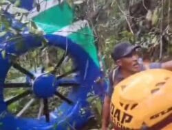 Tim SAR Gabungan Temukan Helikopter BK117 D3 Yang Hilang di Gunung Mandin Desa Gunung Raya
