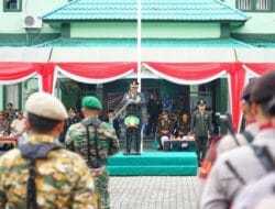 Upacara Peringatan HUT ke -80 TNI, Kasdim 1022/ Tanah Bumbu Sampaikan Pesan Panglima TNI
