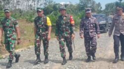 Tim Wasev TNI AD Tinjau Pelaksanaan TMMD ke -126 d Tanah Bumbu, Progres Hampir Rampung