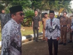 Bupati Minta Kadisdik Tanah Bumbu Untuk Mendata Guru Yang Belum Miliki Kendaraan Pada Peringatan HUT ke-80 PGRI