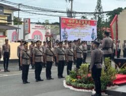 Kapolres Kotabaru Pimpin Upacara Korps Raport dan Sertijab Pejabat