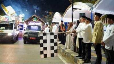 Meriah, Bupati Tanah Laut Lepas 56 Peserta Festival Gema Takbir