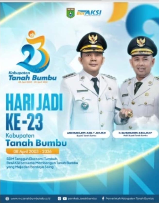 Selamat & Sukses Atas Pengambilan Sumpah dan Pelantikan Bupati dan Wakil Bupati Kotabaru Masa Periode 2025-2030.