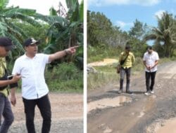Tinjau Ruas Jalan, Wakil Bupati : Perbaikan Bertahap Diprioritaskan