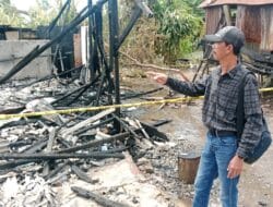 PWI Tanah Bumbu Bergerak Cepat Bantu Wartawan Yang Rumahnya Terbakar