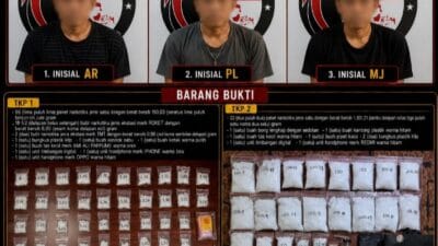 Satuan Reserse Narkoba Polres Tanah Bumbu Berhasil Ungkap Peredaran Sabu di Satui, Barang Bukti Nyaris 2 Kilogram