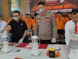 13 Kasus Terungkap, Polres Tanah Bumbu Musnahkan 2,1 Kilogram Sabu dan Puluhan Ekstasi