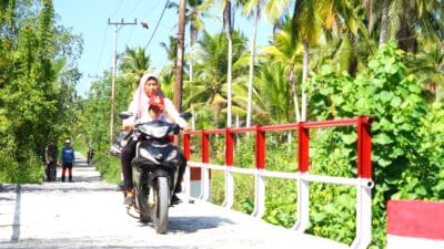 Jembatan Garuda di Wilayah Kusan Hilir Rampung Seratus Persen, Warga Sambut Akses Baru Yang Lebih Aman