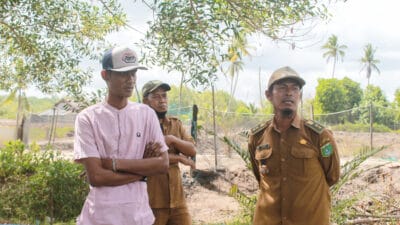 Pemkab Tanah Bumbu Tinggikan Tanggul Tambak Kepiting Muara Pagatan, Petambak Kini Bebas Dari Air Pasang