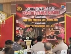Ketua DPRD Tanah Bumbu Hadiri Kenal Pamit Kapolres, Sampaikan Apresiasi dan Harapan