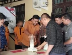 Satres Narkoba Polres Tanah Bumbu Musnahkan Barang Bukti Narkoba, Dua dari 13 Tersangka Ternyata Residivis